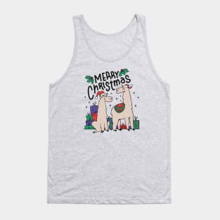 Christmas Alpacas Tank Top